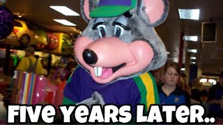 Chuck E. cheese 5 years later!?!?!?