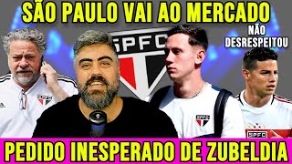 FOI AO MERCADO MAS ZUBELDIA...! SPFC TEM SOLUÇÃO IMEDIATA EM CASA! JAMES RODRIGUEZ