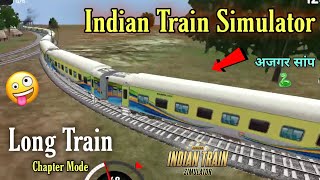 Indian Train Simulator Long Train Chapter Mode Gameplay | Longest Train | Train Like Snake🐍 | WDP-4