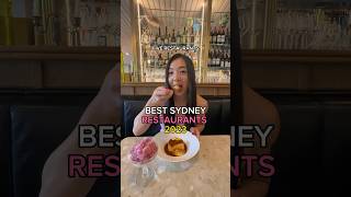 RESTAURANTS TO REBOOK IN 2023 😍🍽️🤌🏻  | BEST SYDNEY RESTAURANTS #sydney #sydneyfood