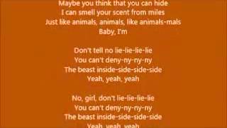 Maroon 5 - Animals (lyrics)