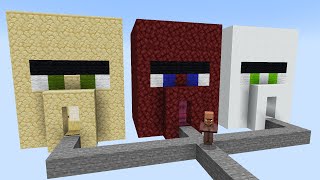 which biome house will villager choose?