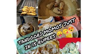 TANDOORI MOMOS JUST IN 15 RUPEES | STREET FOOD OF OLD DELHI TURKMAN GATE