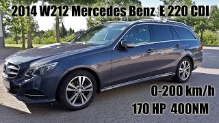 Mercedes Benz E 220 CDI W212 0-200km/h