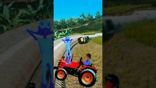 Funny dam cosita dance vs tractor stop the high-speed train #shortsfeed#trendingshorts