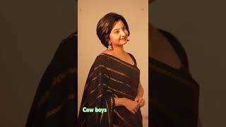 Bob haircut with saree #viralshort #tranding #bobcut