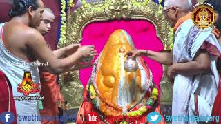 Jagadguru VidhushekaraBharathi Swami Abhishekam to Swetharka