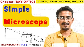 #24 Optical Instrument Simple Microscope Angular Magnifying Power formula NEET IIT JEE Class 12