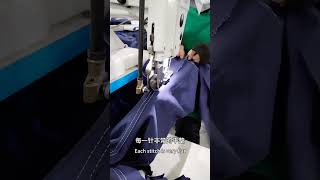 Showing two lines stitching craftsmanship for work pants #garment #Одежда #Vêtements #Bekleidung