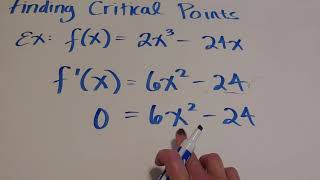 Critical Numbers: Polynomial Example