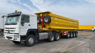 cimc 4 axles 60 tons dump trailer