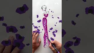 How to draw patterns Goldfaber Sketch Marker Fashion tutorial