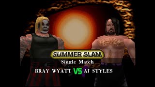 The Fiend Bray Wyatt VS The Phenomenal AJ Styles WWF No Mercy Forsaken710 Mod