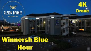 The Blue Hour - Winnersh Triangle - DJI MINI3 Pro 4K 30fps - 26th January 2024