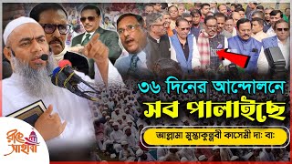 ৩৬ দিনের আন্দোলনে সব পালাইছে || ৩৬ দিনের ক্ষমতা || মুফতী মুস্তাকুন্নবী কাসেমী || Mustakunnabi Kasemi