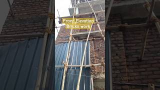 Front Elevation Bricks Work #bricks #shorts