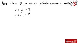 Are There Zero, n or an Infinite Number of Solutions (level UP3 video maths tutorial)