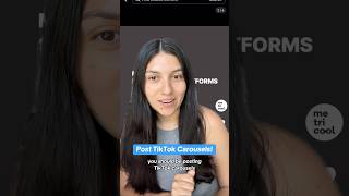 TikTok Tip: Post Photo Carousels! ⬆️