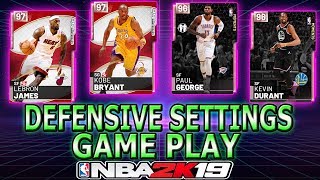 NBA2K19 THE BEST DEFENSIVE SETTING GAMEPLAY