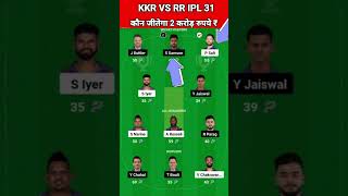 KKR vs RR Dream11 Team Prediction Today 2024