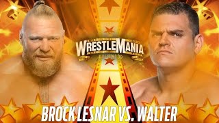 WWE 2K22 | Brock Lesnar vs Gunther Intercontinental Championship Match | WrestleMania 2023