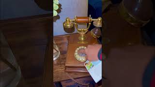 making calls with this #vintage #dial #phone  #shorts | tita Annie vlogger