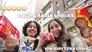 taste TESTING ASIAN SNACKS in NEW YORK #asianfood #foodie #ktown