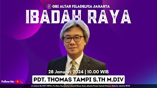 Ibadah GBI Altar F Jakarta |28/01/2024| Jangan Jatuh Kedalam Pencobaan|Pdt. Thomas Tampi M.Div