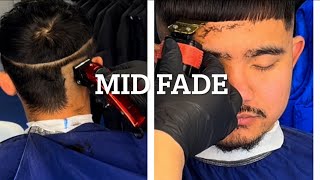 Mid Fade Haircut # Before and After 💈💇‍♂️