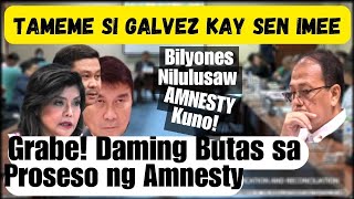 Rebeldeng Senior at walang Baril Pasok sa Amnesty. Pinagalitan si Galvez. Anomalya sa Amnesty Bunyag