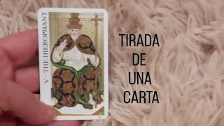 TAROT TIRADA DE UNA CARTA #aprendertarot