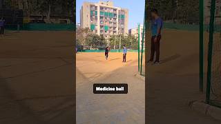 Fast Bowling Drills with MEDICINE BALL 🔥 #cricket #cricketlover #cricketing