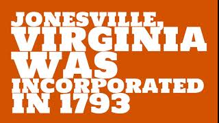 When was Jonesville, Virginia founded?