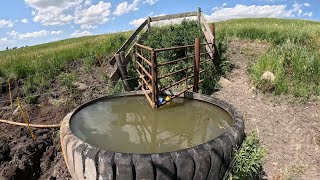 Restoring 100 Year Old Spring Fed Water Tank! (satisfying)