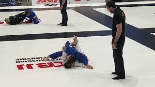 Rabazan Kurbanov (R) vs Kirill Gordeev/Junior BJJ Gi/Grey Yellow/40kg/ACBJJ Northwest Russian 2023.