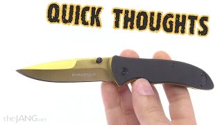 Boker Magnum Black Gold assisted folding knife