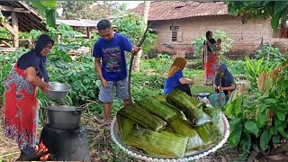 Aktivitas Hidup Di Desa, Memasak Cemilan Sederhana , Lemet Singkong Yang Enak Dan Lembut