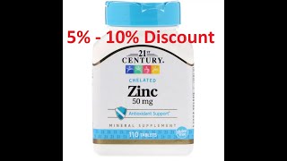 Discount - 21st Century, Zinc, 50 mg, 110 Tablets Review