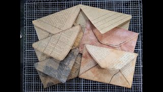 Try Something New Tuesday July 2, 2024: Envelopes from tea bags or tissue paper with lining