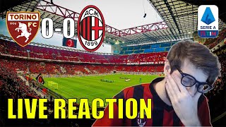 ADESSO BASTA! TORINO - MILAN 0-0 // LIVE REACTION