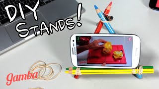 How Make an Original Phone Stand with Pencils - DIY