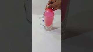 SCIENCE EXPERIMENT। glass vs balloon science trick #shorts