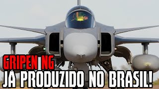 CAÇA GRIPEN JÁ COMEÇA SER PRODUZIDO NO BRASIL