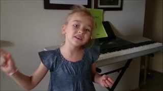 5 Year Old Girl Stars Piano Lessons!