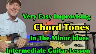 Improvising With Chord Tones In Minor Blues # Guitar Lesson