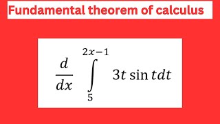 Fundamental theorem of calculus with solved examples