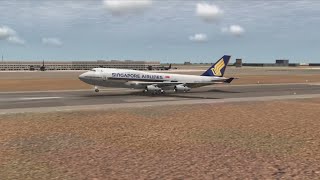 Singapore Airlines B747-400 Landing At Changi Airport 🇸🇬 Alan Walker remix #shorts #rfs #rfsuniverse