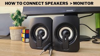 How To Connect Speakers To Monitor