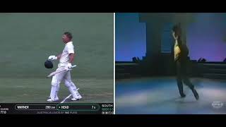 David Warner scores 200 and does a Todd Rixon impersonation #DavidWarner #ToddRixon #cricket