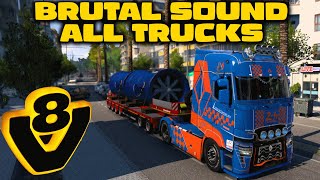 BRUTAL SOUND V8 ALL TRUCKS ETS2 - EURO TRUCK SIMULATOR 2 GAMEPLAY EN ESPAÑOL